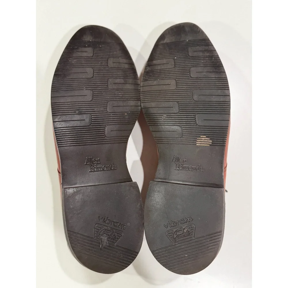 Allen Edmonds Hugh Brown Leather Split Toe McAlliister Shoes Mens 9.5